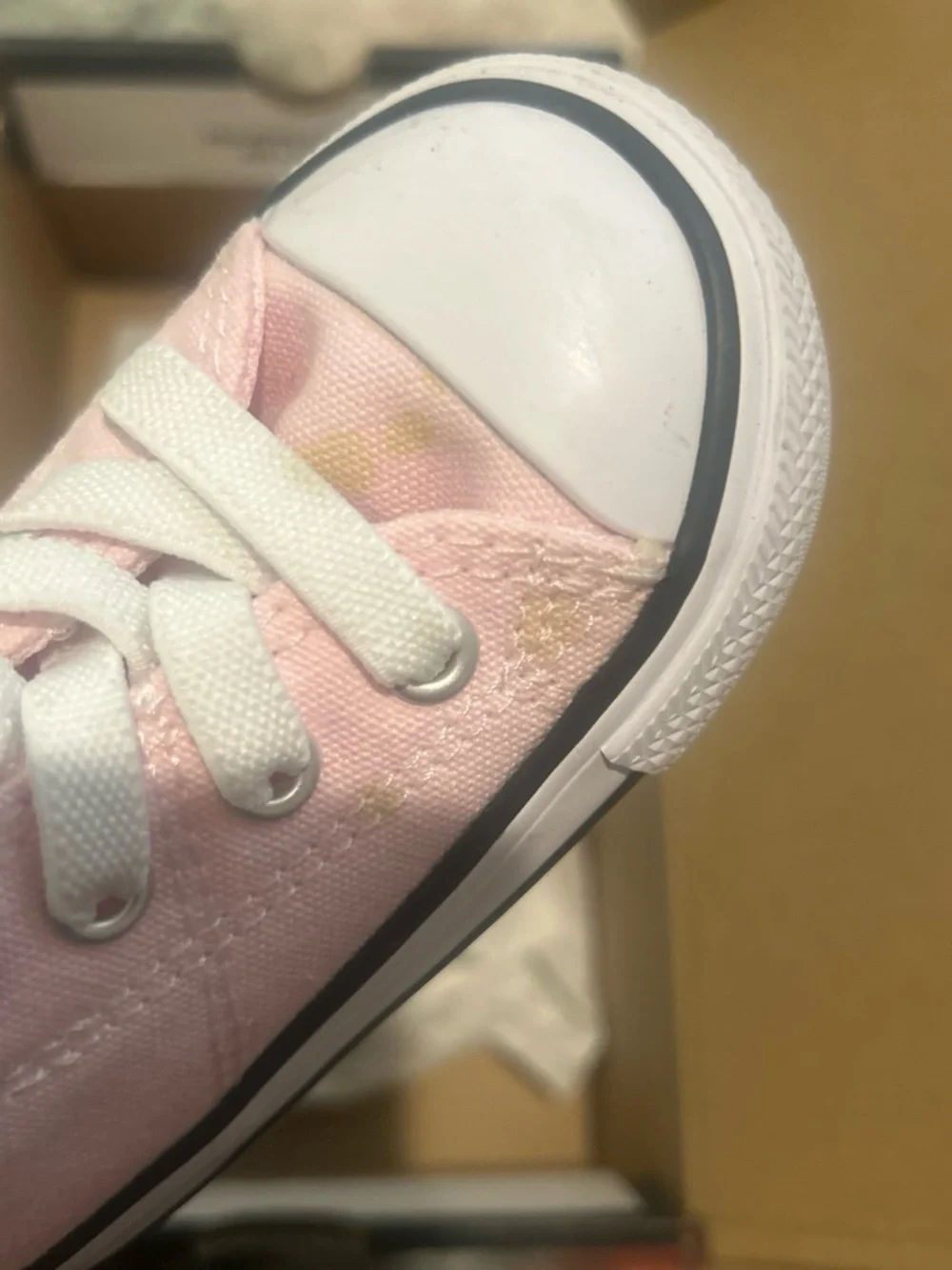 Converse Kids Light Pink Low Top Canvas Sneakers
